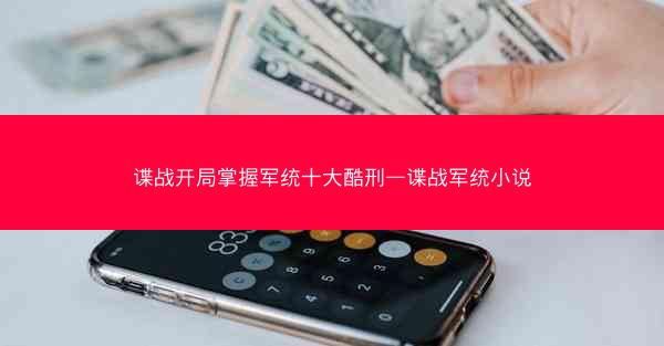 谍战开局掌握军统十大酷刑—谍战军统小说
