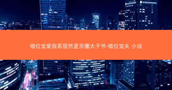 错位宠爱我哥居然是京圈太子爷-错位宠夫 小说