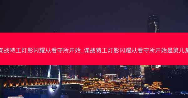 谍战特工灯影闪耀从看守所开始_谍战特工灯影闪耀从看守所开始是第几集