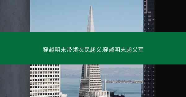 穿越明末带领农民起义;穿越明末起义军