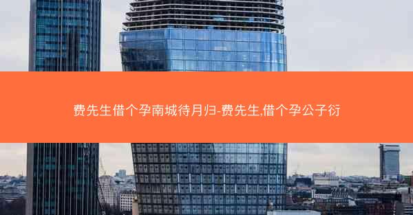 费先生借个孕南城待月归-费先生,借个孕公子衍
