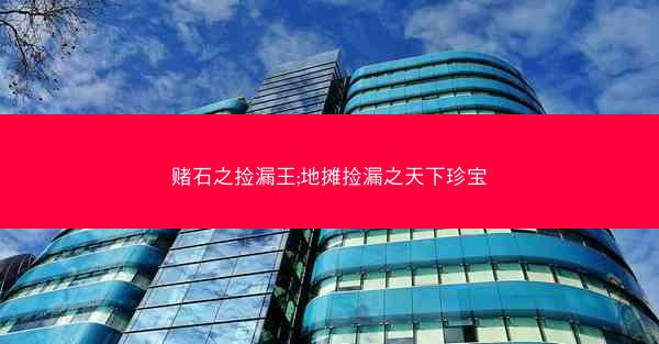 赌石之捡漏王;地摊捡漏之天下珍宝