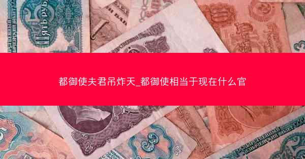 都御使夫君吊炸天_都御使相当于现在什么官