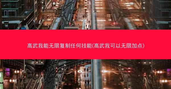 高武我能无限复制任何技能(高武我可以无限加点)