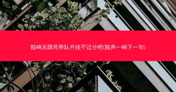 鼓响无限死带队开挂不过分吧(鼓声一响下一句)