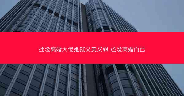 还没离婚大佬她就又美又飒-还没离婚而已