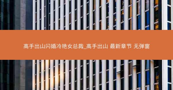高手出山闪婚冷艳女总裁_高手出山 最新章节 无弹窗
