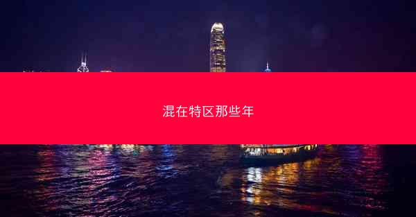 混在特区那些年