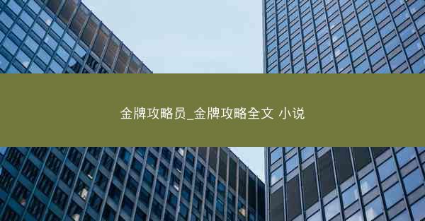 金牌攻略员_金牌攻略全文 小说