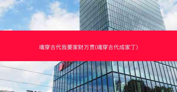 魂穿古代我要家财万贯(魂穿古代成家丁)