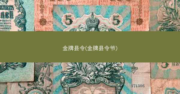 金牌县令(金牌县令爷)