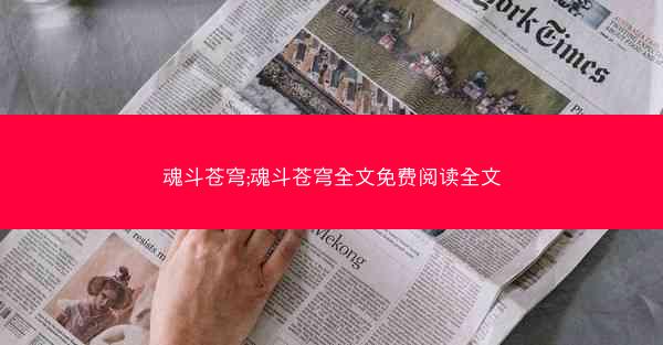 魂斗苍穹;魂斗苍穹全文免费阅读全文