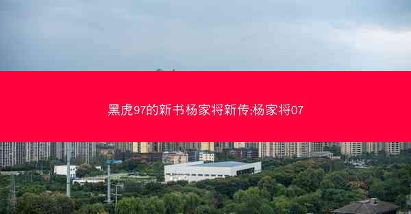 黑虎97的新书杨家将新传;杨家将07
