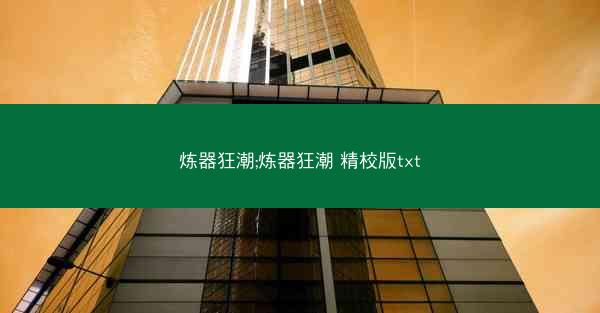 炼器狂潮;炼器狂潮 精校版txt