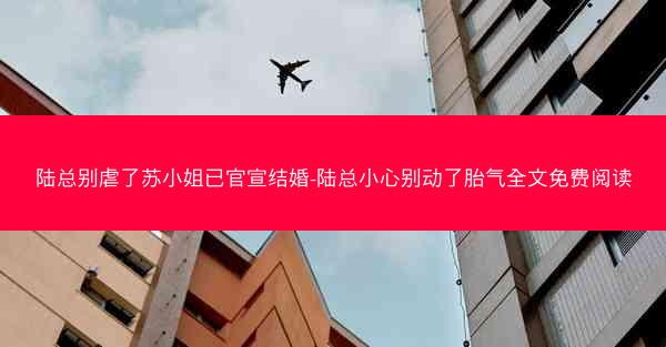 陆总别虐了苏小姐已官宣结婚-陆总小心别动了胎气全文免费阅读