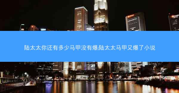 陆太太你还有多少马甲没有爆;陆太太马甲又爆了小说