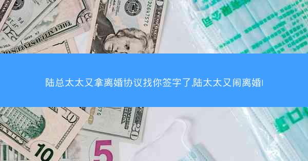 陆总太太又拿离婚协议找你签字了,陆太太又闹离婚l