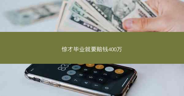 惊才毕业就要赔钱400万