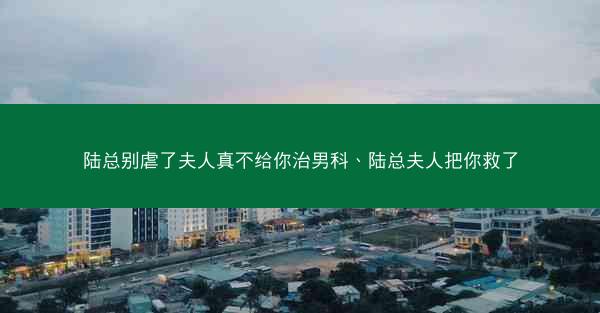 陆总别虐了夫人真不给你治男科、陆总夫人把你救了