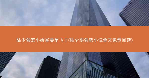 陆少强宠小娇雀要单飞了(陆少很强势小说全文免费阅读)