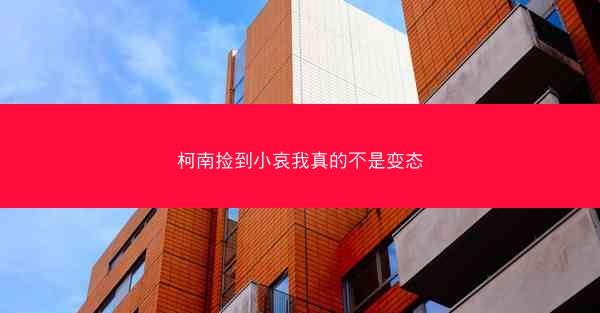 柯南捡到小哀我真的不是变态