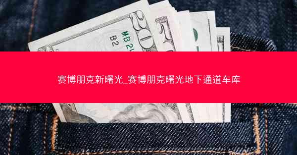 赛博朋克新曙光_赛博朋克曙光地下通道车库