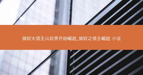 骑砍大领主从奴隶开始崛起_骑砍之领主崛起 小说