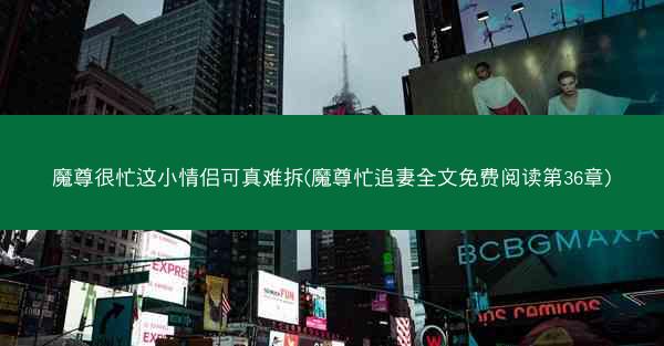 魔尊很忙这小情侣可真难拆(魔尊忙追妻全文免费阅读第36章)