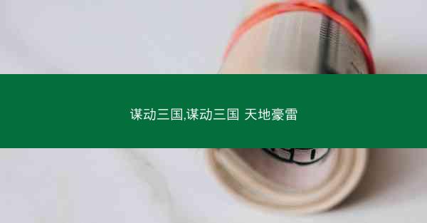 谋动三国,谋动三国 天地豪雷