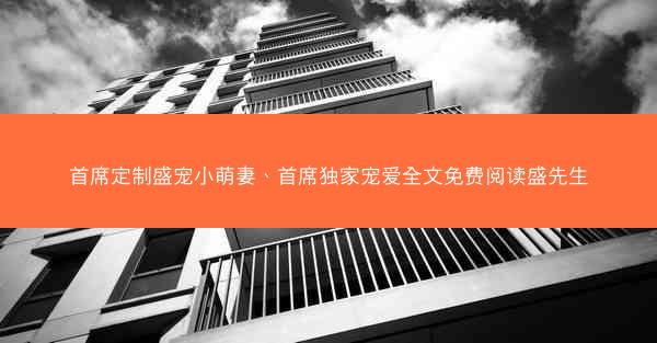 首席定制盛宠小萌妻、首席独家宠爱全文免费阅读盛先生