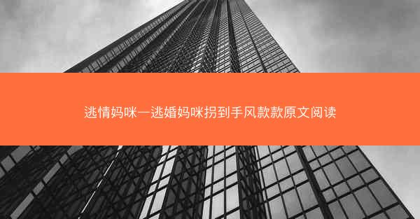 逃情妈咪—逃婚妈咪拐到手风款款原文阅读