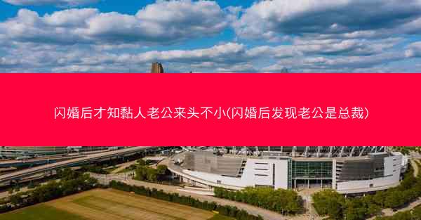 闪婚后才知黏人老公来头不小(闪婚后发现老公是总裁)