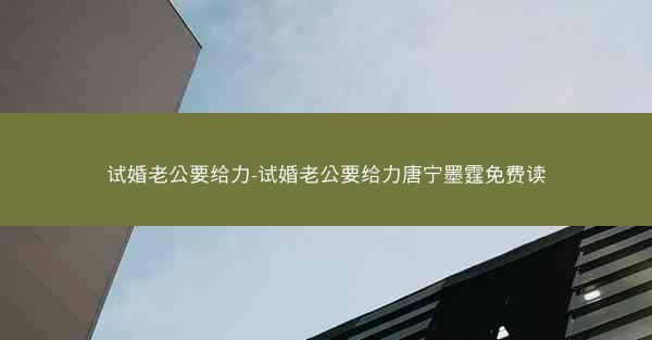 试婚老公要给力-试婚老公要给力唐宁墨霆免费读