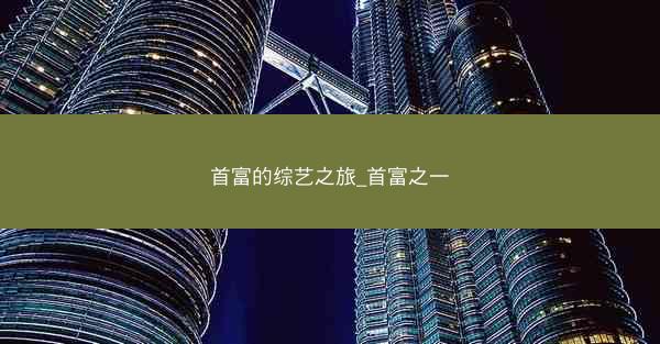 首富的综艺之旅_首富之一