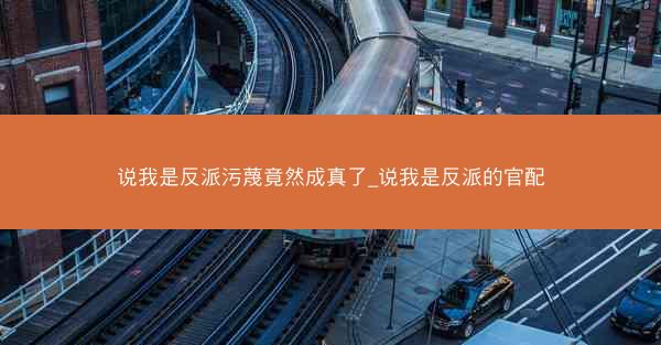 说我是反派污蔑竟然成真了_说我是反派的官配