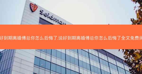 说好到期离婚傅总你怎么后悔了,说好到期离婚傅总你怎么后悔了全文免费阅续