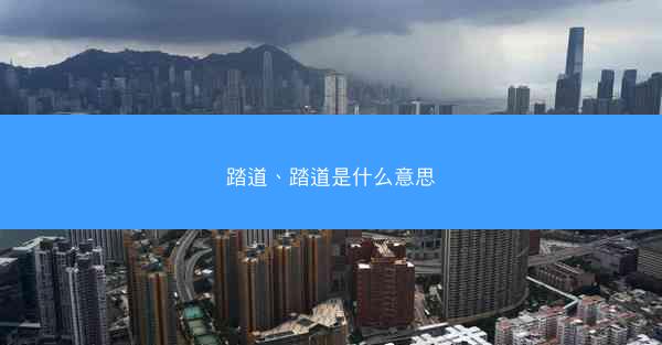 踏道、踏道是什么意思