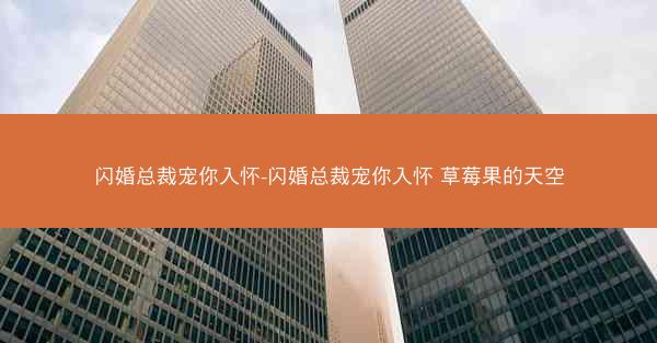 闪婚总裁宠你入怀-闪婚总裁宠你入怀 草莓果的天空