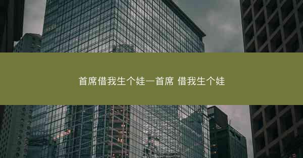 首席借我生个娃—首席 借我生个娃