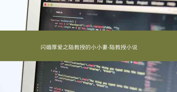 闪婚厚爱之陆教授的小小妻-陆教授小说 闪婚厚爱之陆教授的小小妻-陆教授小说