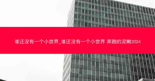 谁还没有一个小世界_谁还没有一个小世界 奔跑的泥鳅2024
