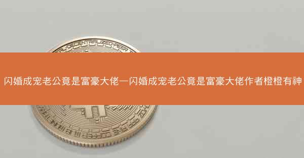 闪婚成宠老公竟是富豪大佬—闪婚成宠老公竟是富豪大佬作者橙橙有神