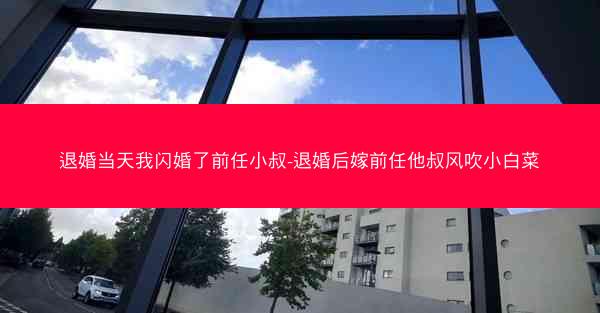 退婚当天我闪婚了前任小叔-退婚后嫁前任他叔风吹小白菜