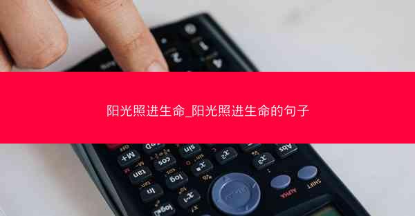 阳光照进生命_阳光照进生命的句子