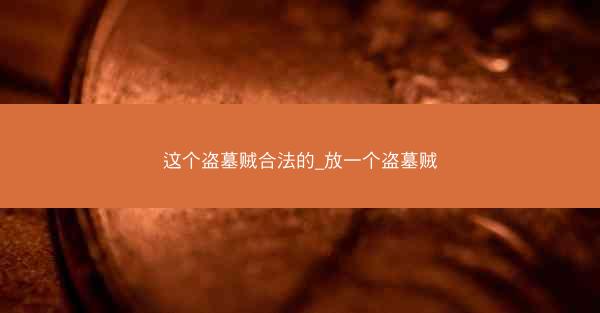 这个盗墓贼合法的_放一个盗墓贼