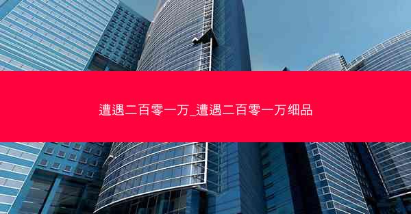 遭遇二百零一万_遭遇二百零一万细品