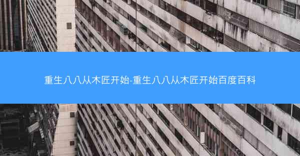 重生八八从木匠开始-重生八八从木匠开始百度百科