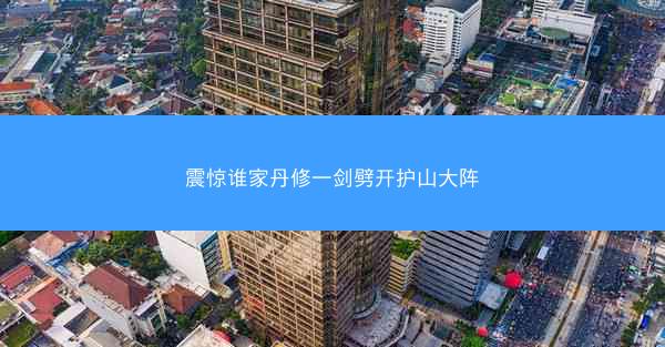 震惊谁家丹修一剑劈开护山大阵
