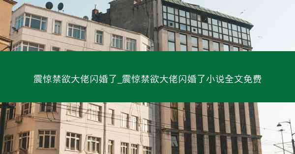 震惊禁欲大佬闪婚了_震惊禁欲大佬闪婚了小说全文免费