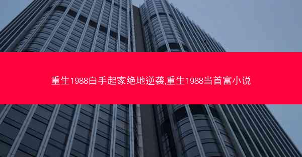 重生1988白手起家绝地逆袭,重生1988当首富小说
